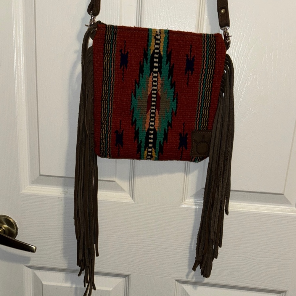 Saddle blanket Purse Bohemian Fringe crossbody Bag